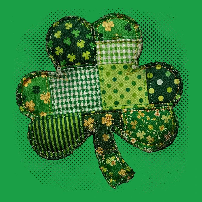 Trèfle – St. Patrick vintage en patchwork