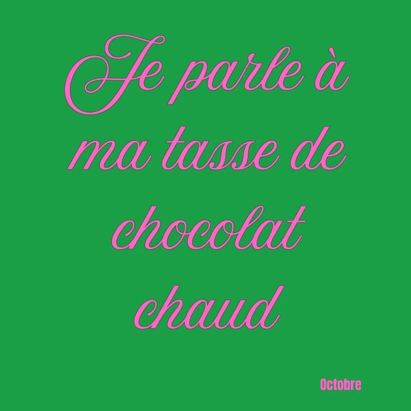 Pink Script Hot Chocolate Mug