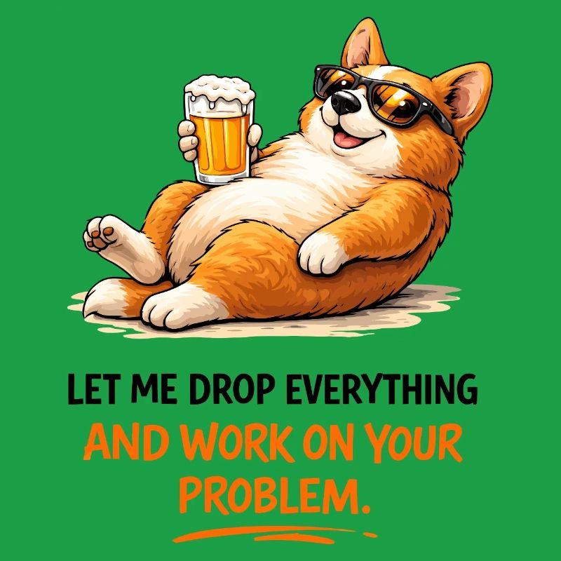 Devise de la bière Chill Corgi