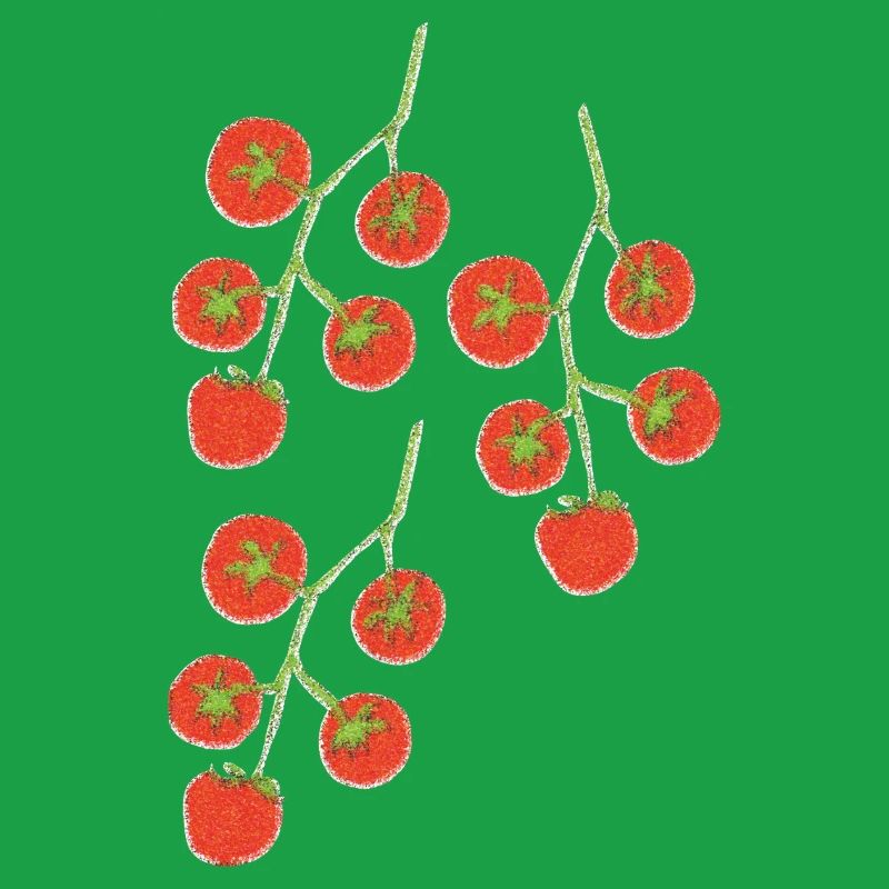 Impressionnisme du Buisson de tomate