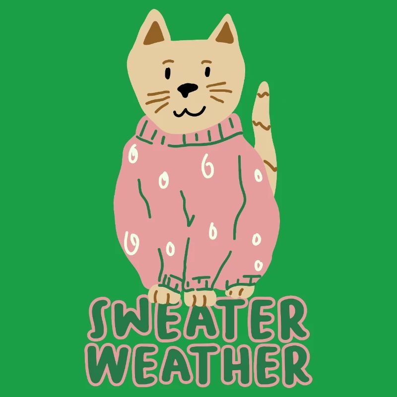 Chat en pull rose – Temps de pull