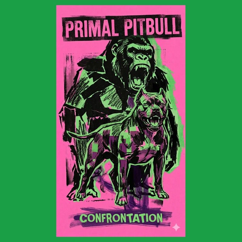 Primal Pitbull Confrontation