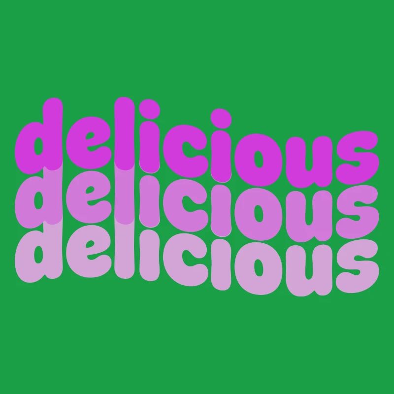 Delicious Typo Gradient Pattern