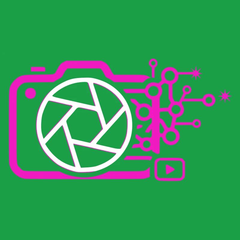 Digital Camera AI Art Tech Vector