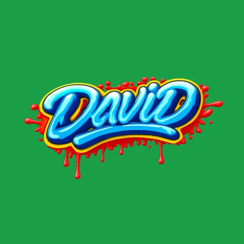 GRAFFITI NAME DAVID FOR PERFECT GIFT PRINTABLE