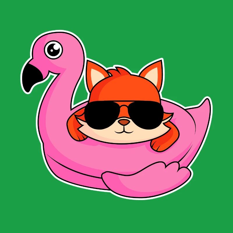 Fox dans la conception de flamants