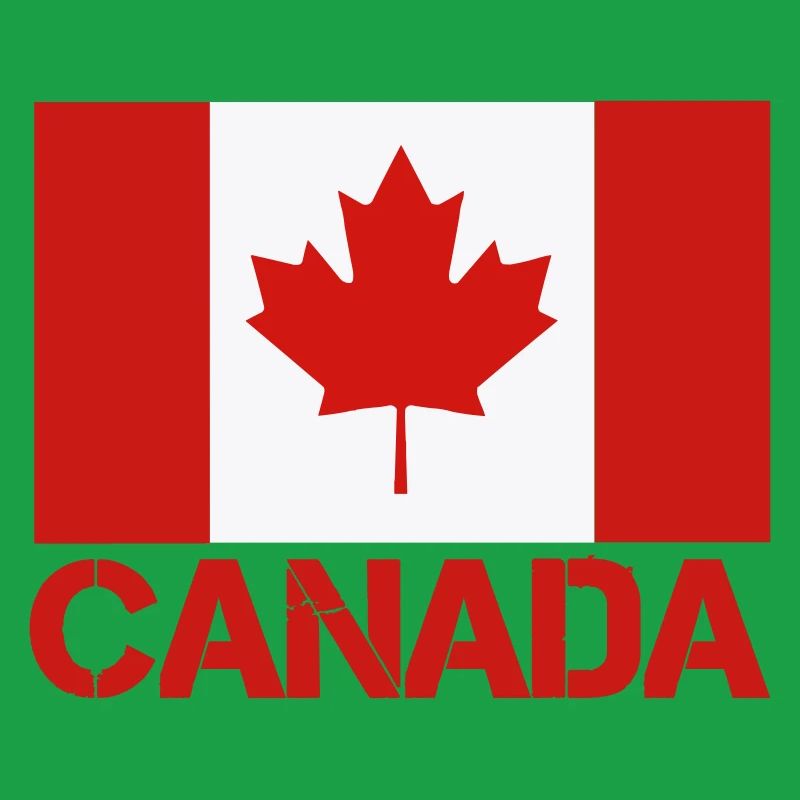 Maple Leaf Canada Flag Art