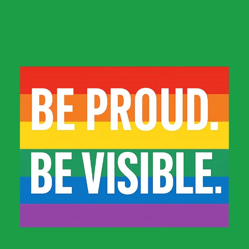 Rainbow Pride Statement Design