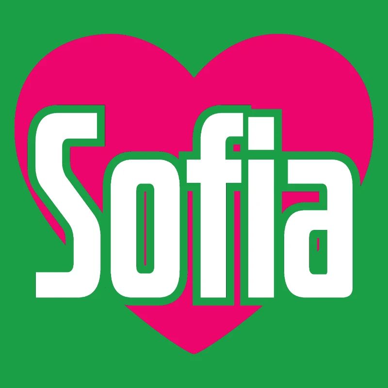 I Love Sofia Pinkes Herz Ich liebe Sofia