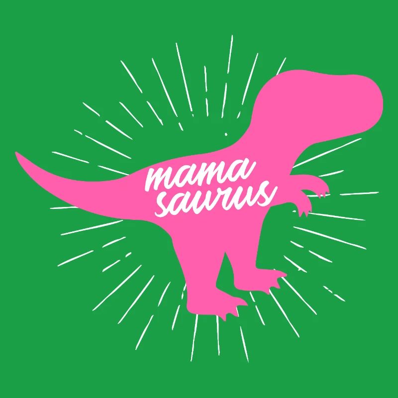 Mamasaurus T-Rex Dinosaur Pink Silhouette Gift
