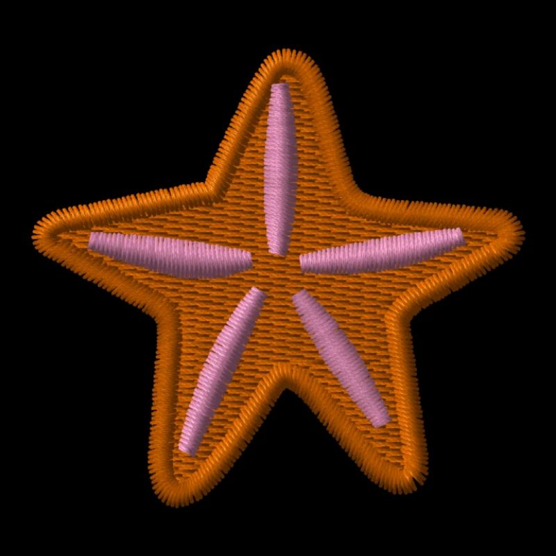 Starfish embroidered