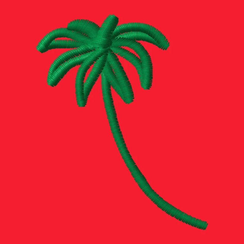 Palm Tree Embroidered