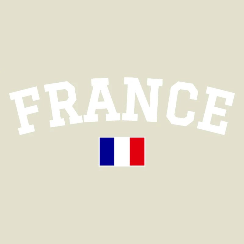 Drapeau français Dessin blanc