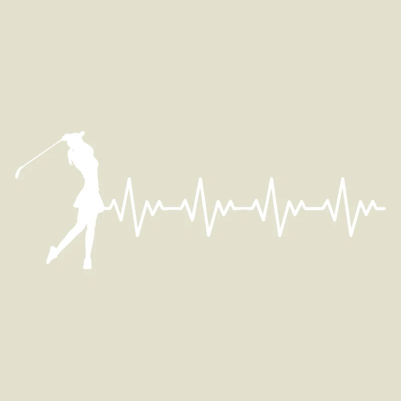 Golfeuse Golfeuse Coup de golf ECG Battement de cœur