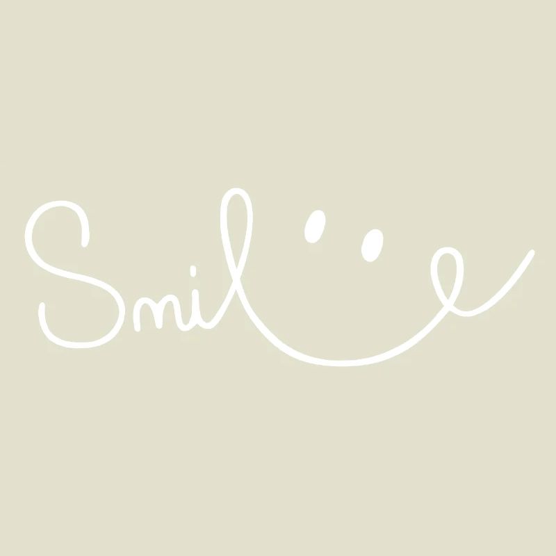 Smile Sourire Script Brush