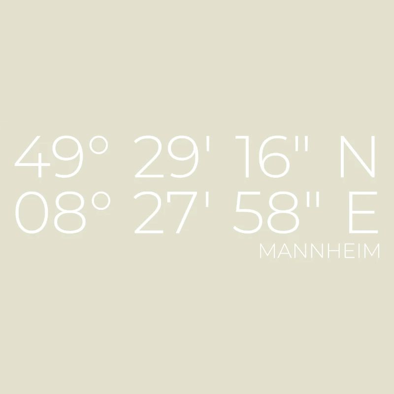 Coordinates Mannheim