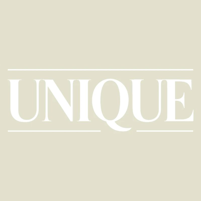 Unique Einzigartig Unikat Selbstwert Einzig Artig