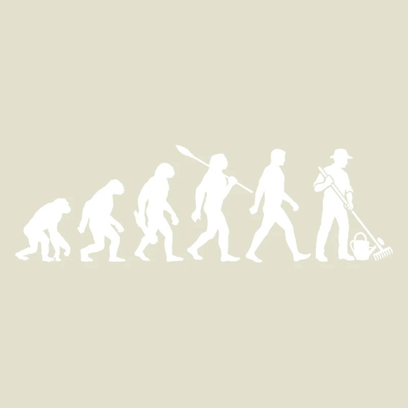 Evolution - Gärtner - Garten - Gartenarbeit