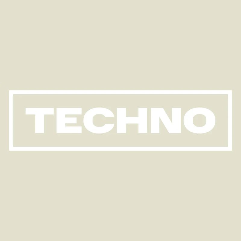 Techno music logo design