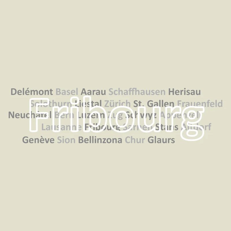 Schweizer Städte Fribourg