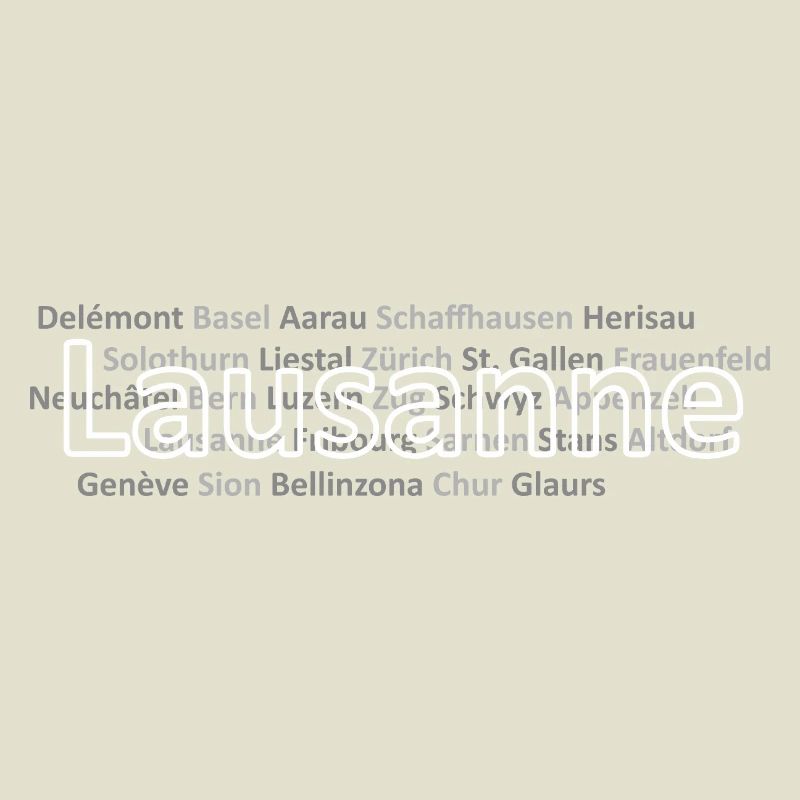 Schweizer Städte Lausanne