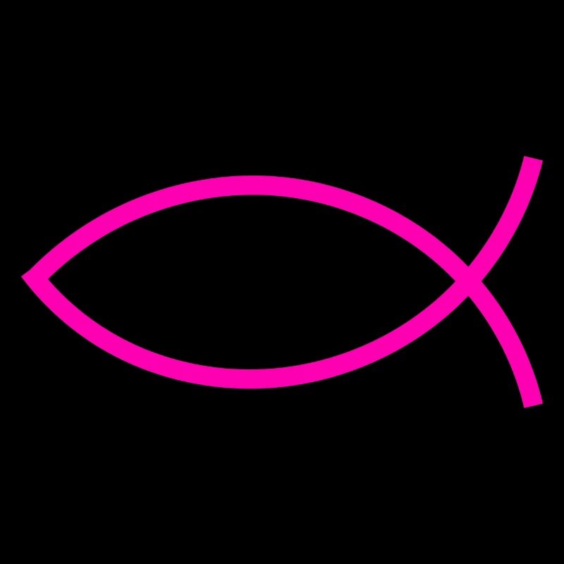 Jesus fish pink ichthys fish fish fish