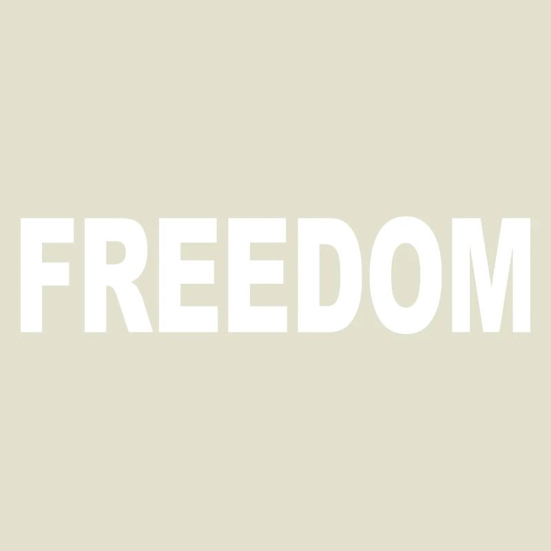 Freedom Typography Statement Design