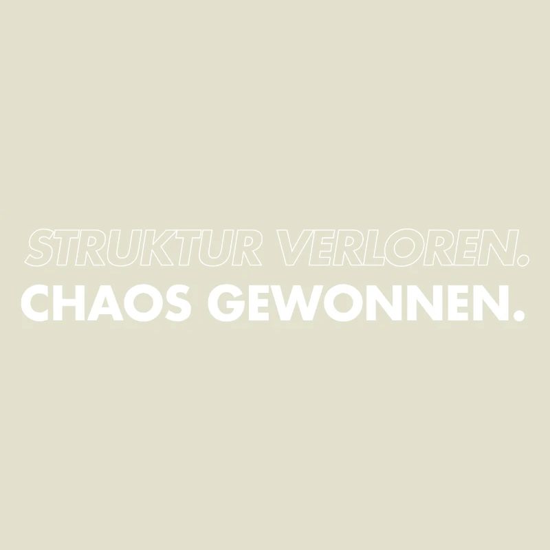 Structure lost, chaos won