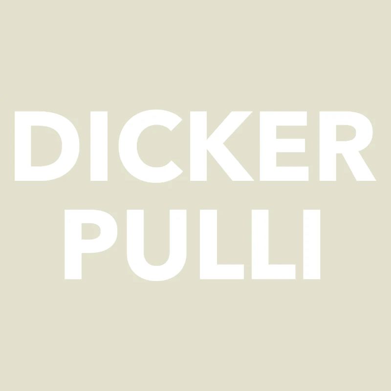 Dicker Pulli Kontrast Typo