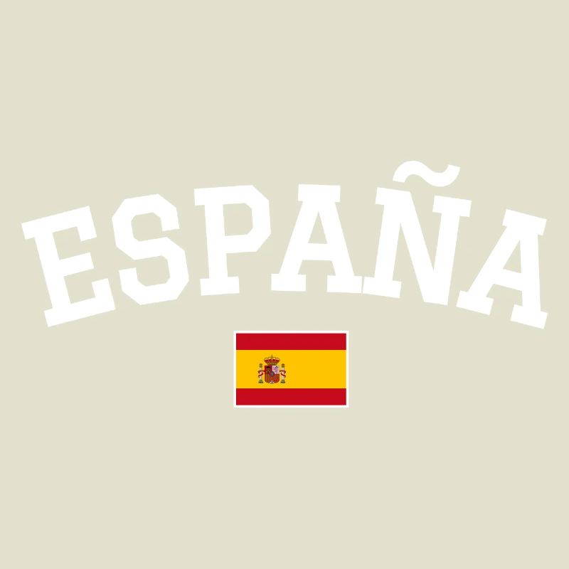Drapeau espagnol Dessin blanc