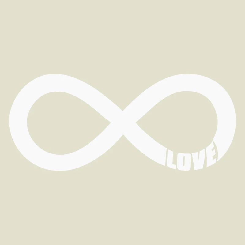 Infinity Love Symbol – Weiß