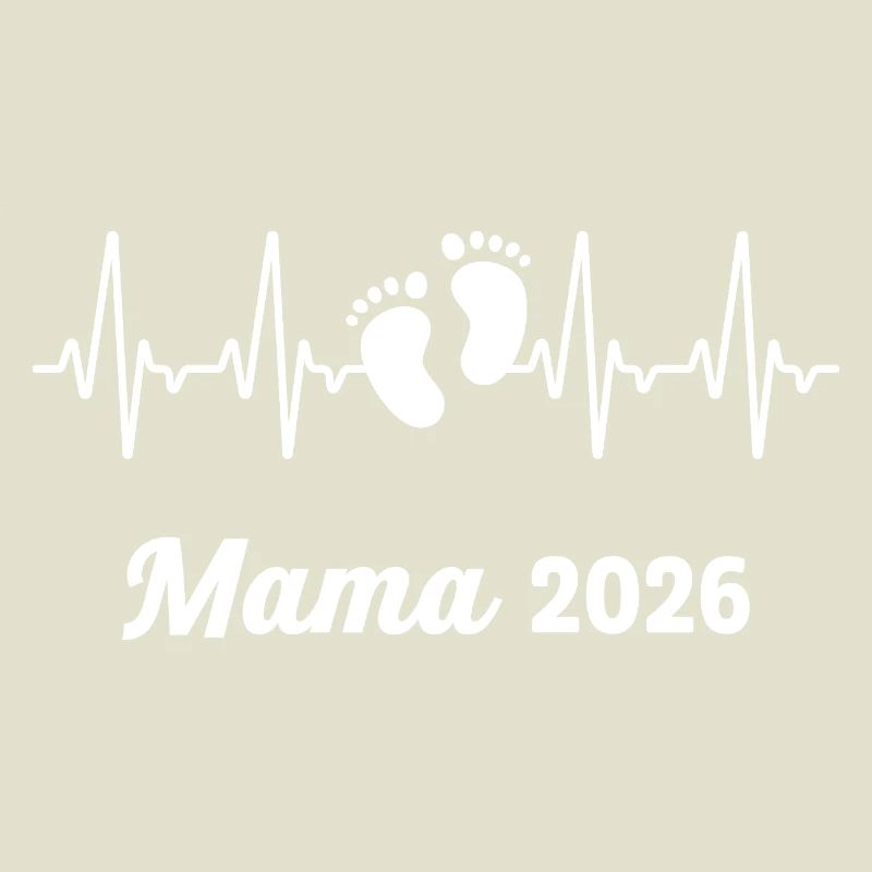 Mama 2026 Loading Werdender Mutter Herzschlag