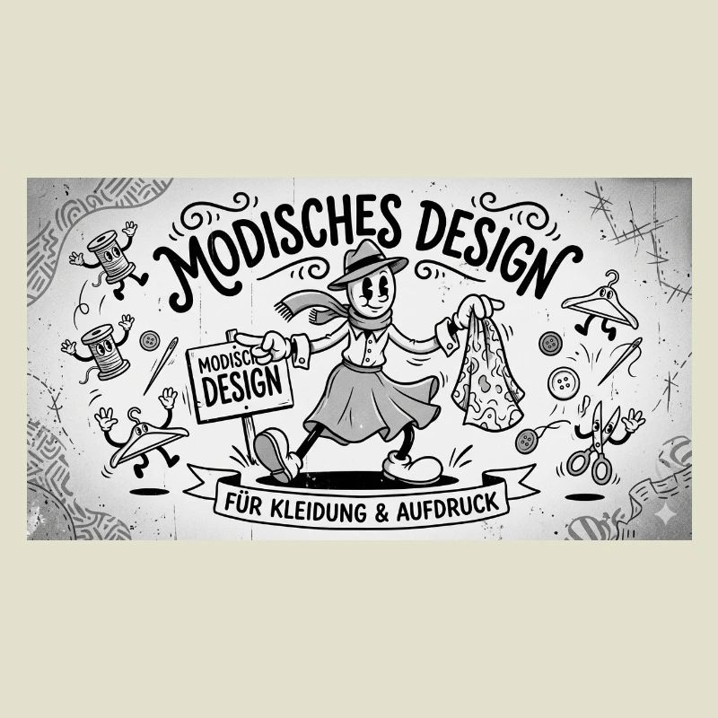 Nähkunst Modedesign Comic