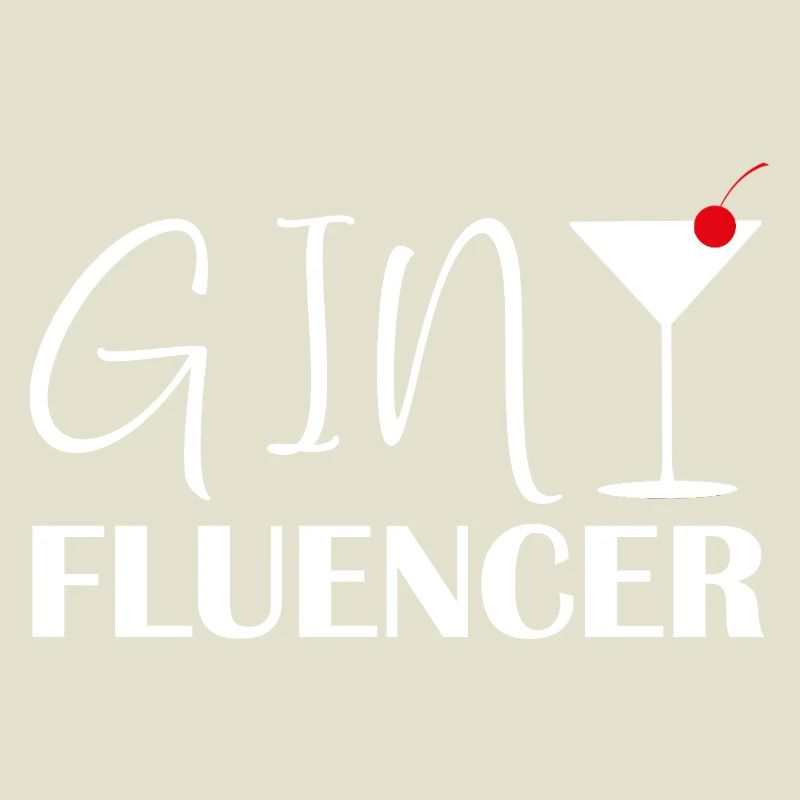Ginfluencer Gin Statement Gin Drinker Saying