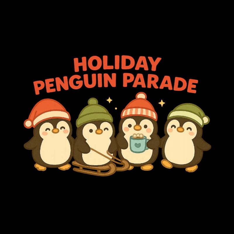 Frohe Pinguin Parade
