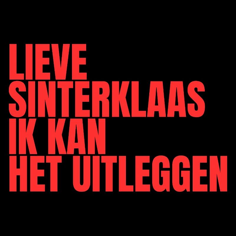 Sweet Sinterklaas typography humorous
