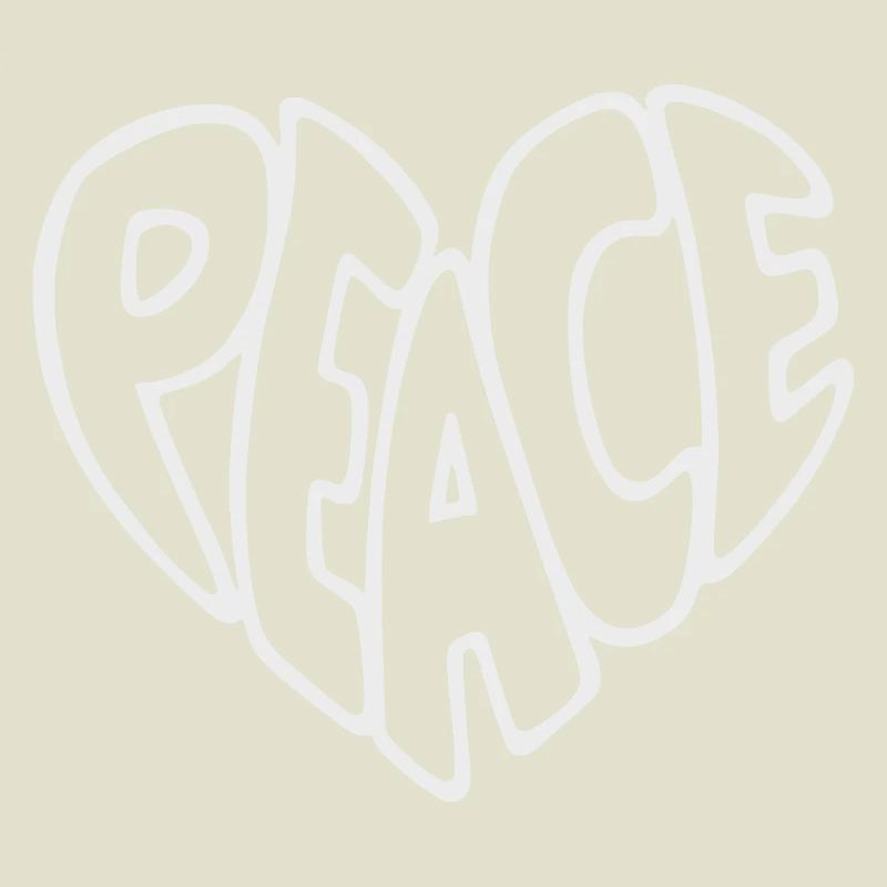 Peace Bubble Schrift Grafik