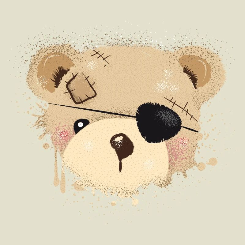 Nounours avec cache-œil