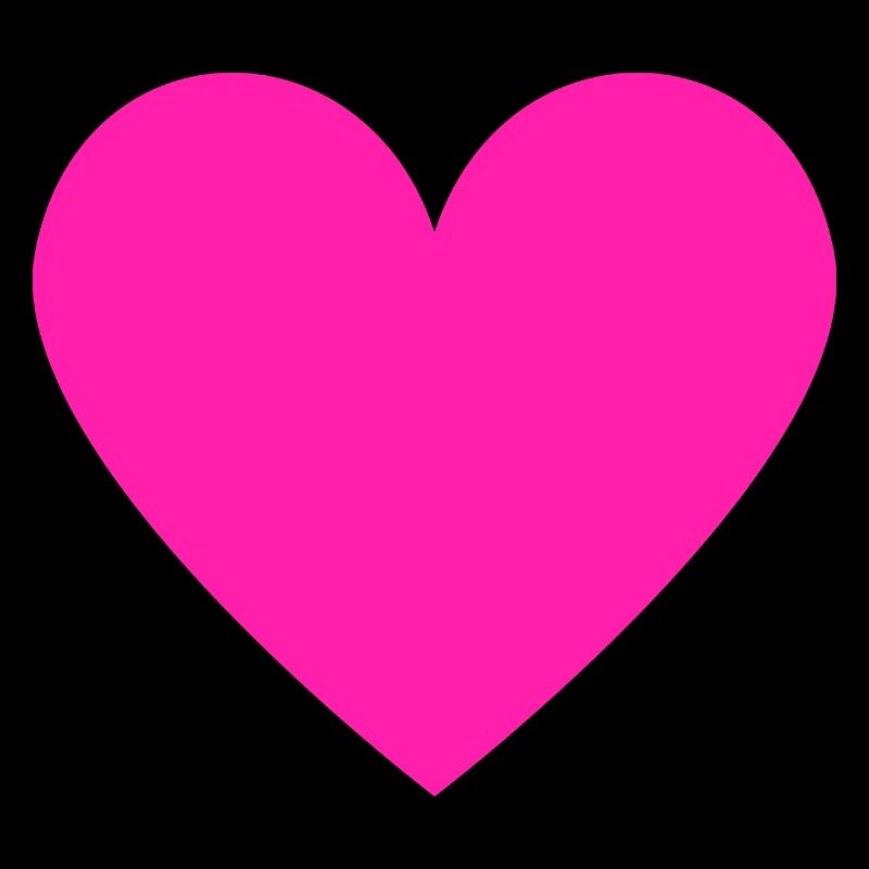 Herz Neon Pink Retro Style