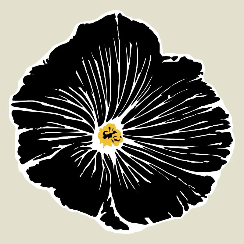 Fleur, Noir, Fleurs, Noir, Fleur