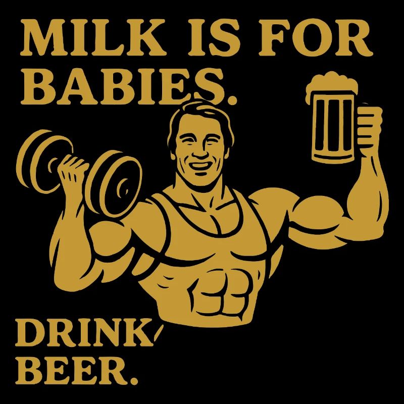 Bold Manly Drink Quote Design