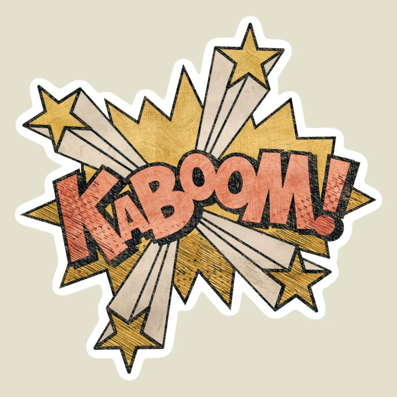 Comic Kabbom Pop Art Action Spruch