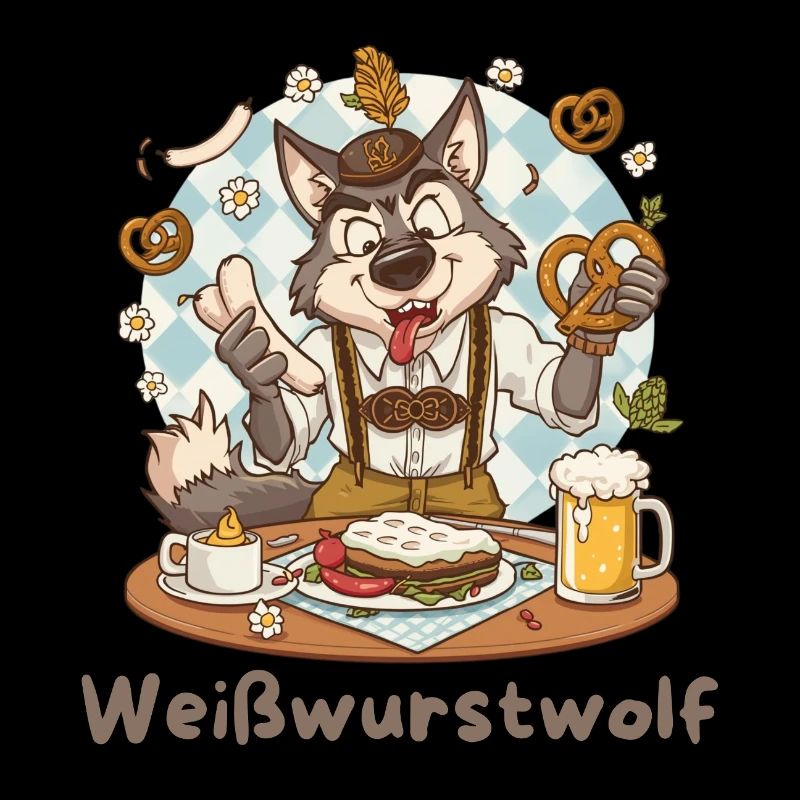 Weißwurstwolf Kochheld Bavarian