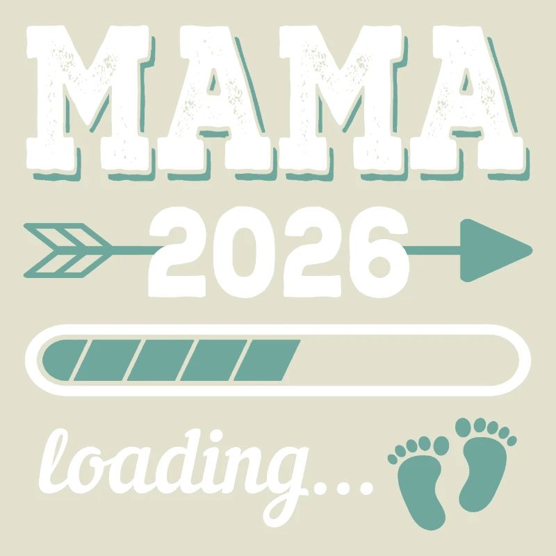 Mama 2026 Loading Werdender Mutter Geschenkidee