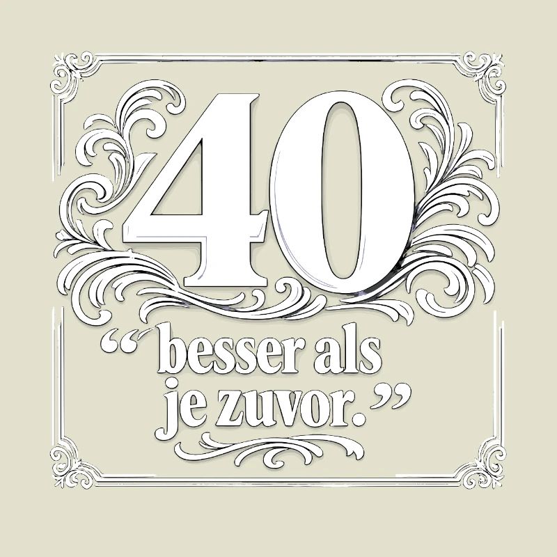 40 Better Than Ever – Ornate Frame