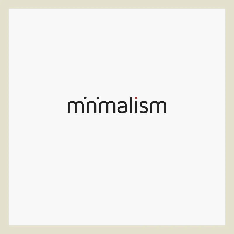 Typographie minimaliste – Conception d’affiche propre