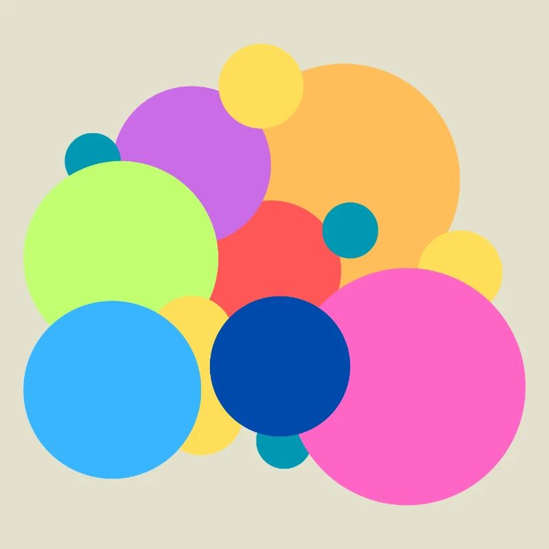 Points de couleur ludiques