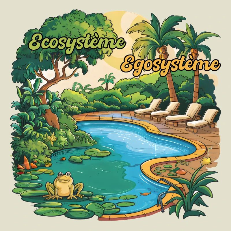 Ecosystem Egosystem Message Engagé pour la Planète