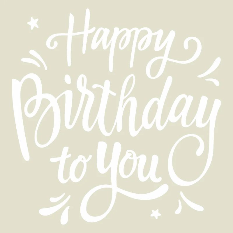 Birthday Script Handwritten Celebration