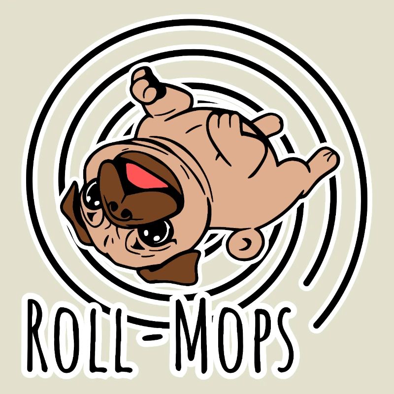 Rollender Mops - Ein Roll-Mops
